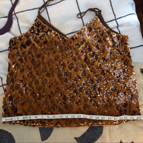anthropologie velvet tank with sequin details nwt - Picture 8 of 9